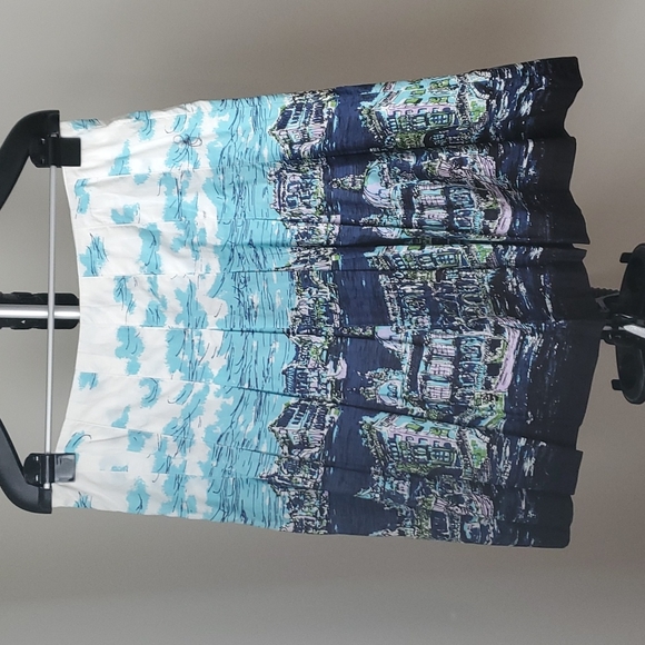Talbots Venice print a-line skirt in size 10P, NWT - Picture 2 of 11